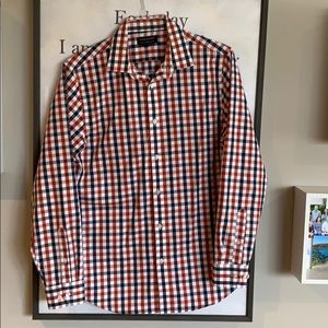 Banana Republic Orange Non-Iron Tailored Slim Fit